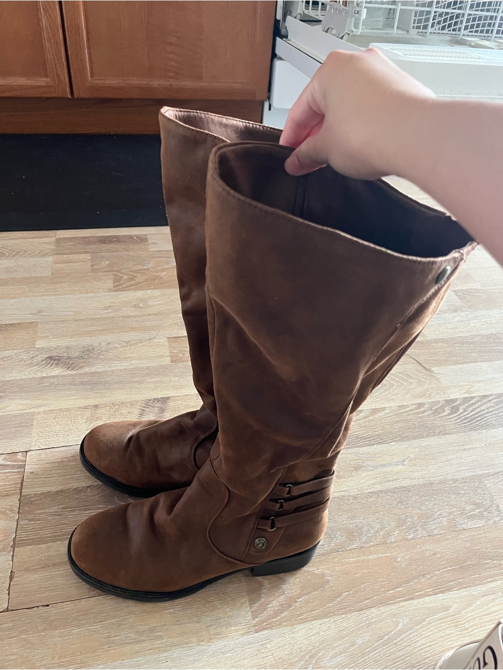 BareTraps Brown Over-the-Knee Riding Boots